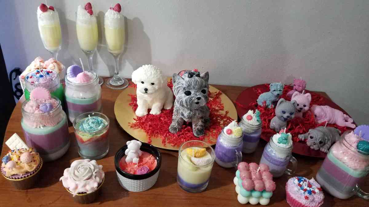 homemade handmade decor candles for the home