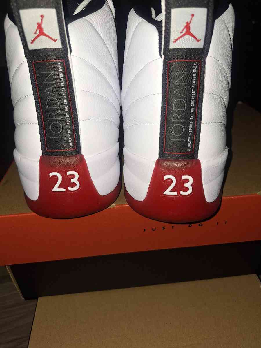 2 pairs of jordan 12s cherry Both size 12