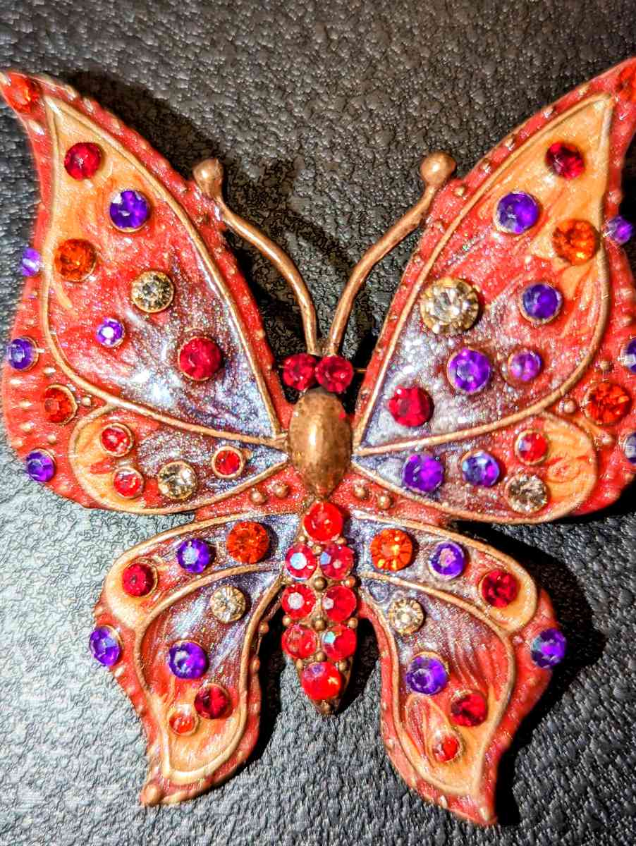 Vantage butterfly brooch