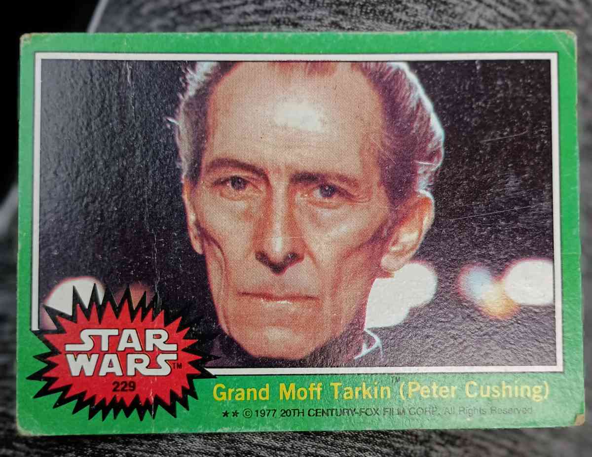 Star Wars 1977 trading cards