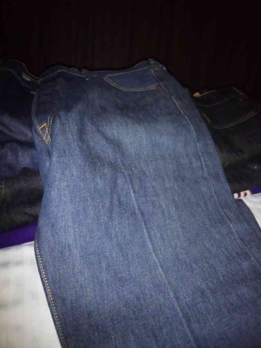 men blue jeans  he has different designs sizes are mostly 38
