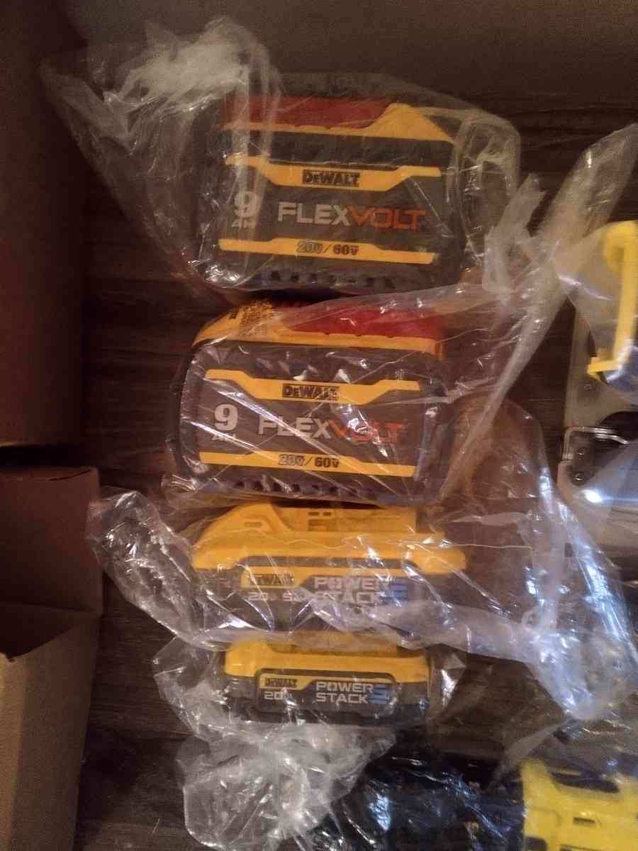 DeWalt xr 60vAnd 20v tools and batteries and charger