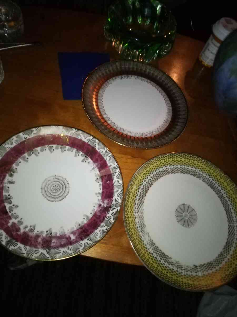 2 Bavarian decorator Plates
