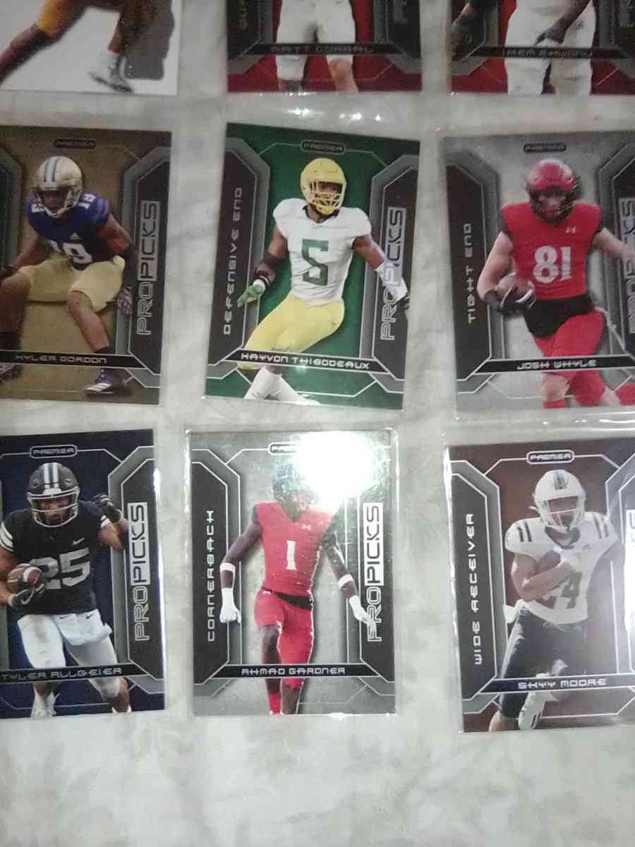 these 12 football cards