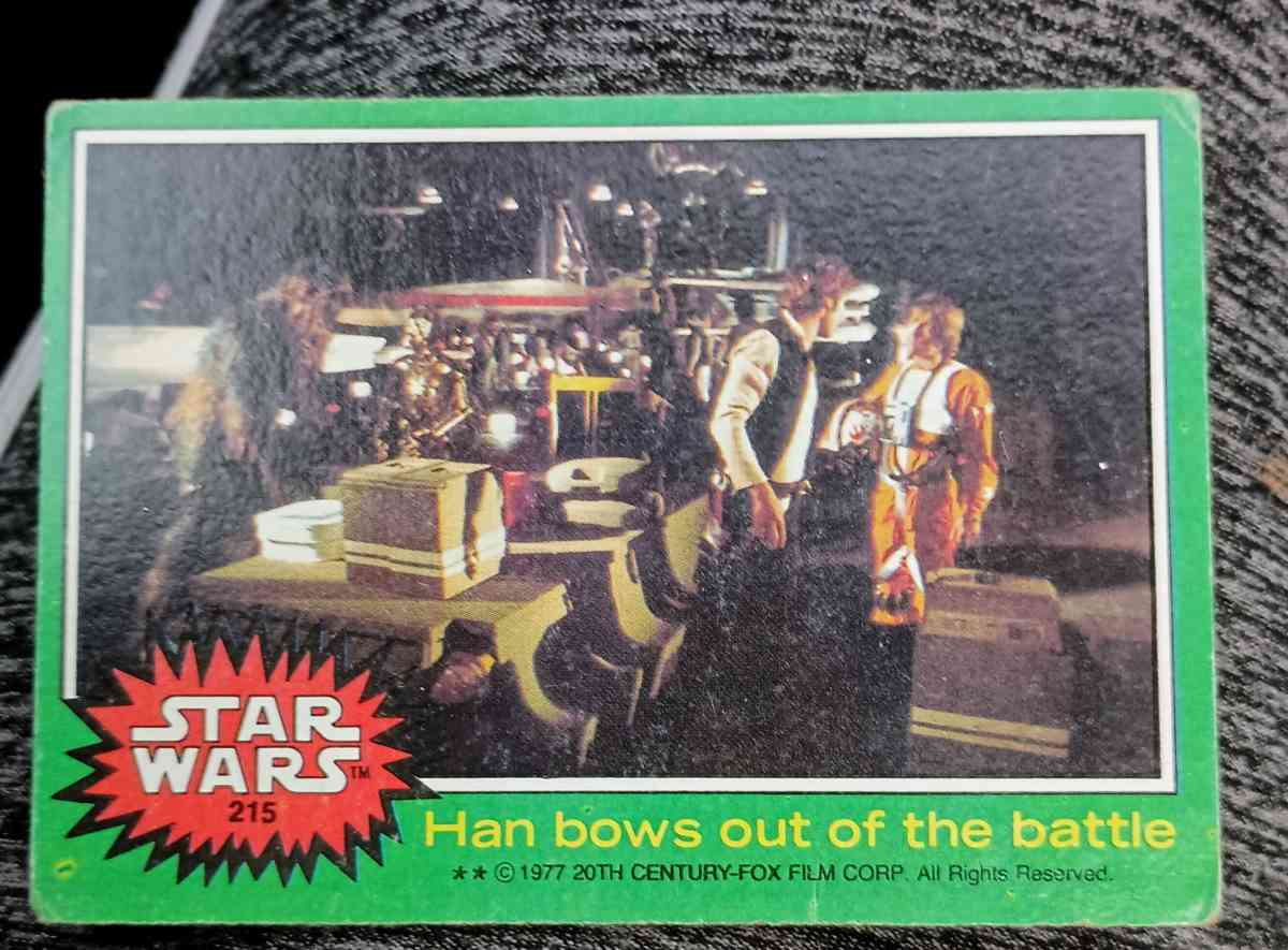 Star Wars 1977 trading cards