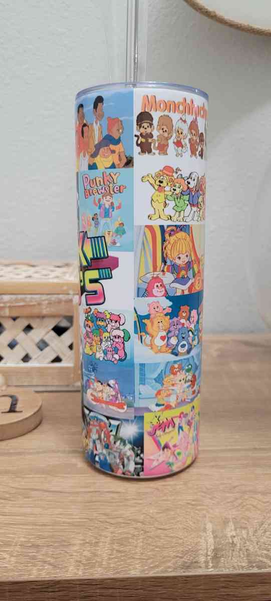 back to the 80s stainless steel tumbler