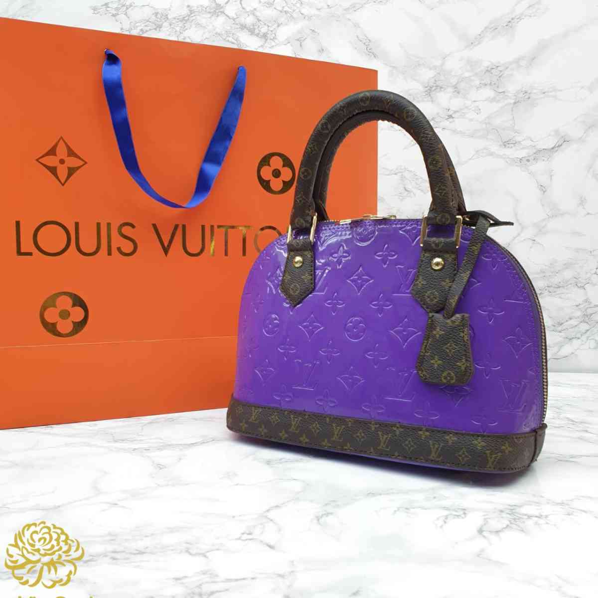 small purple purse