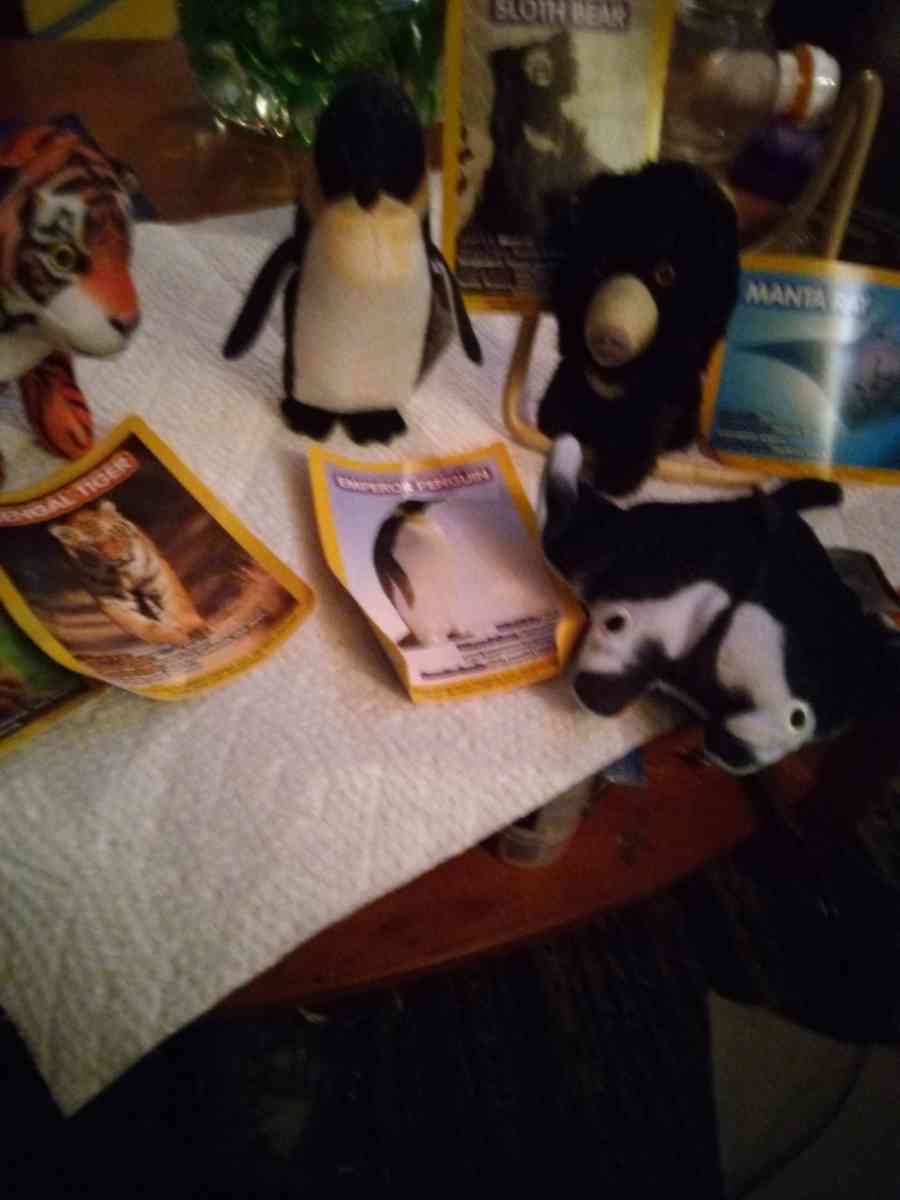 5 National Geographic Kids plush toys