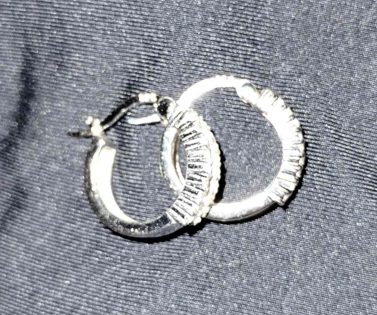 Sterling Silver Cuff Earrings
