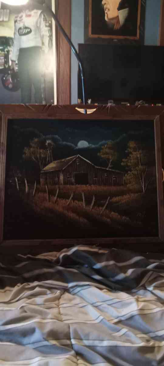 vintage velvet barn painting