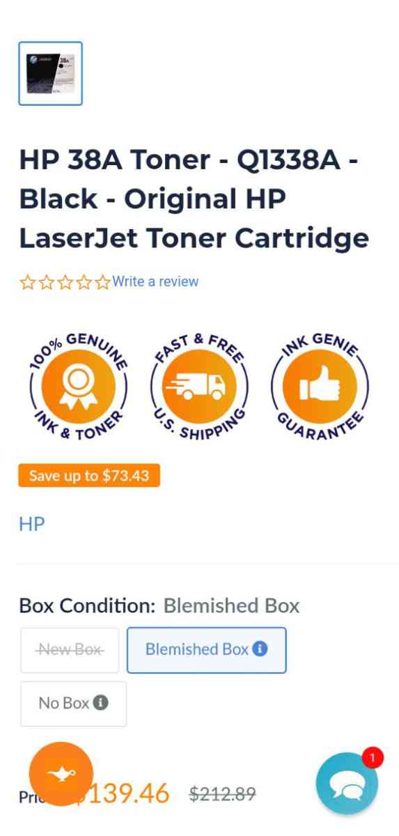 HP LaserJet black toner cartridge