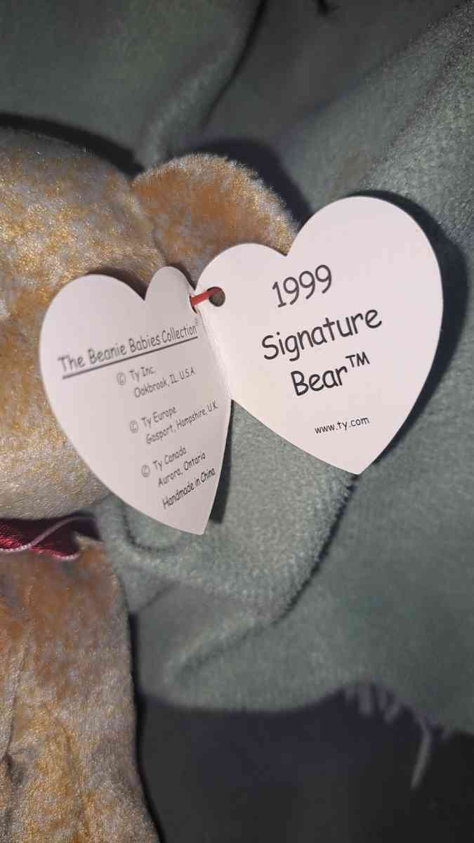 Beanie Babies 1999 Signature Bear