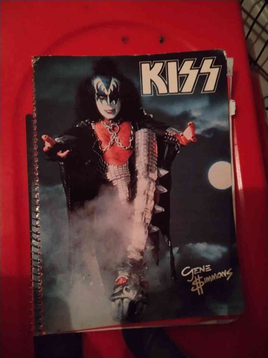 1978 Vintage KISS Notebook WRed form