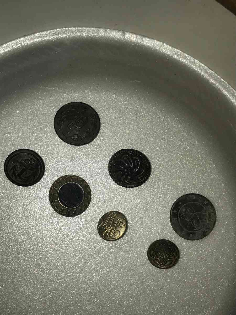u s coins and foreign coins and tokens and button with shank