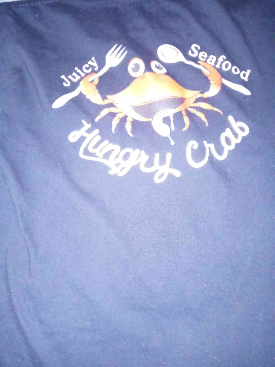 Seafood apron with free tshirt six free bibs with gloves fol