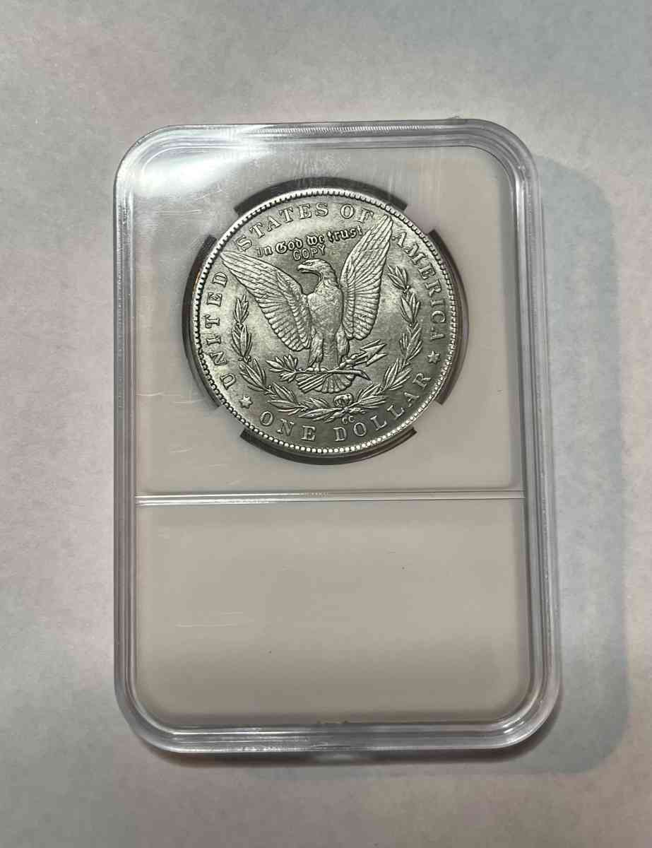 US 1891 Morgan Silvery Coin Collectors Memorial Imitation