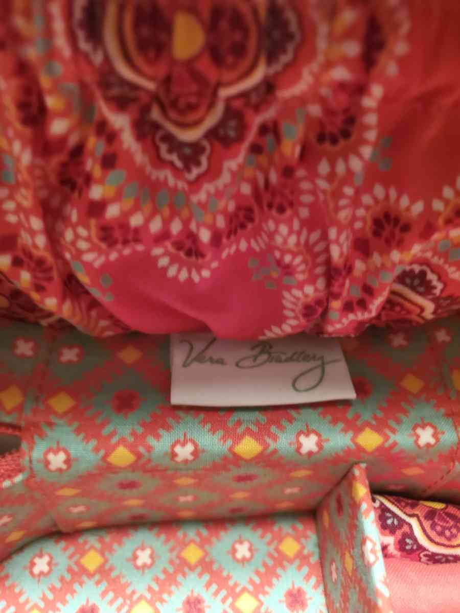 Vera Bradley Paprika pattern Travel Jewelry case