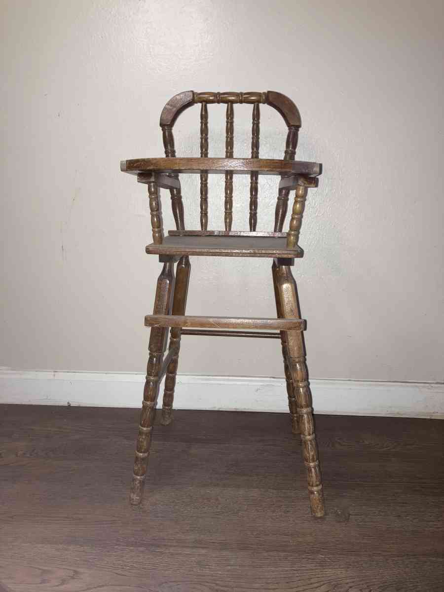 antique baby doll high chair