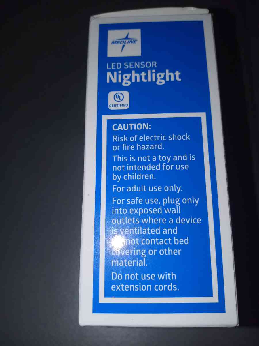 Medline LED sensor nightlight two lights in one box