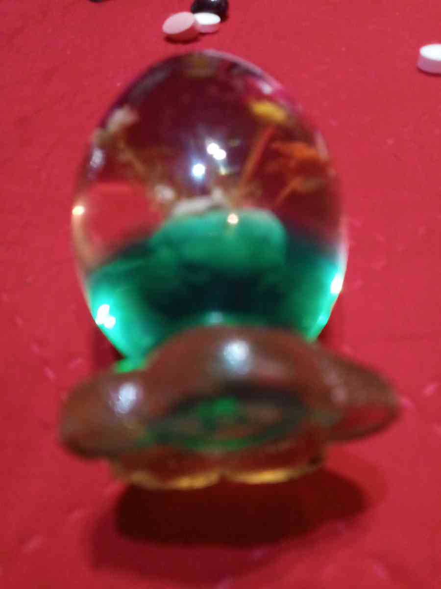 1960 to 1970s lucite acrylic egg
