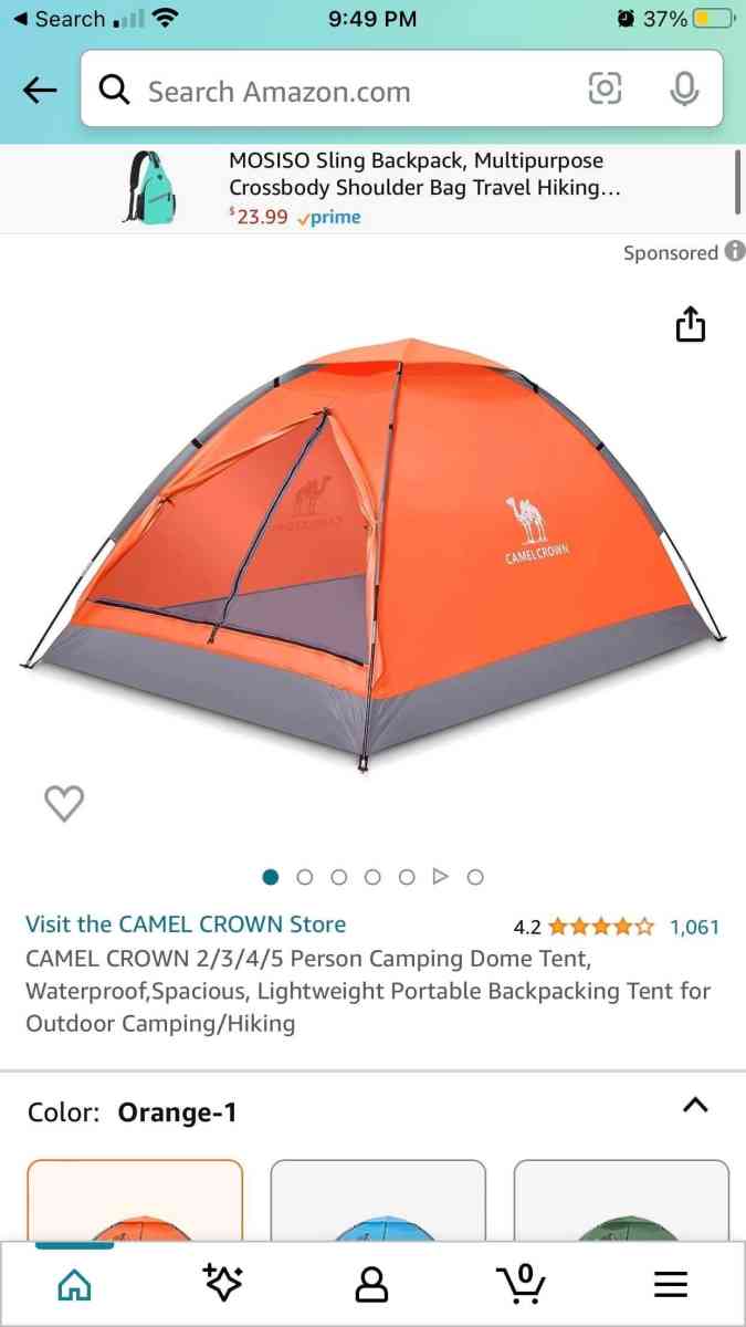 tent for 2 people