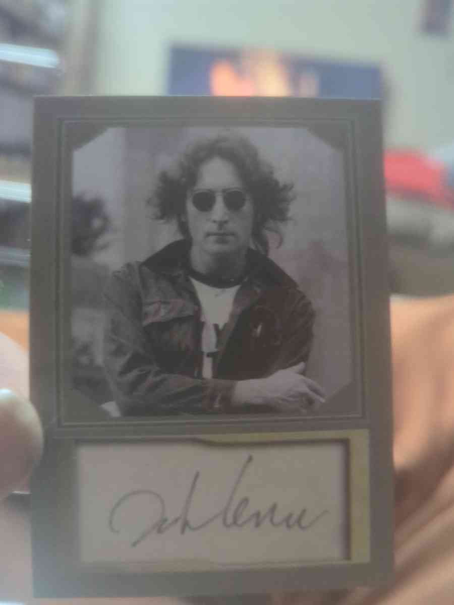 John Lennon auto reprint make offer