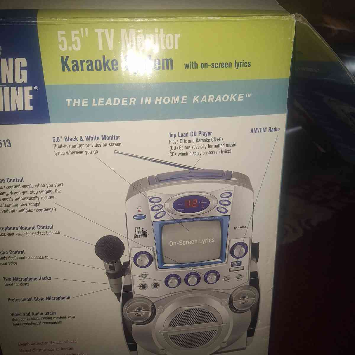 white Karaoke system