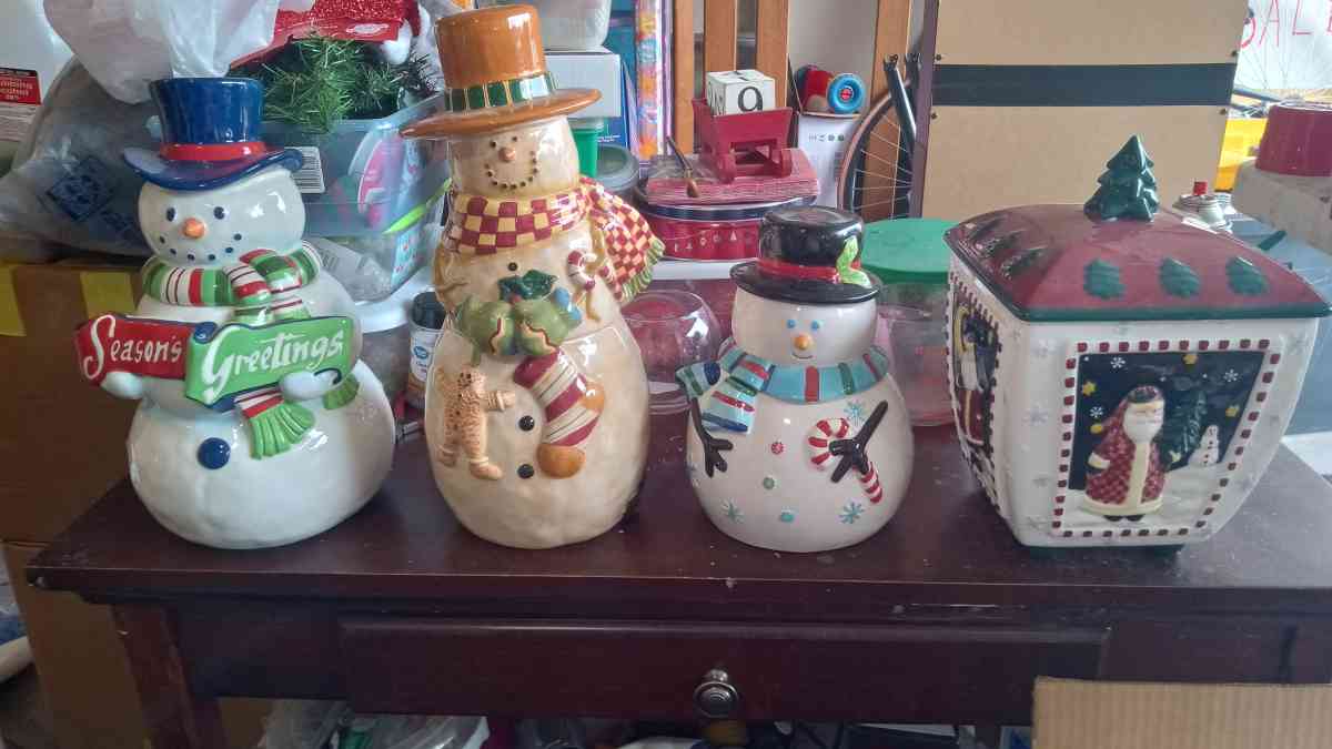 Great condition Christmas Cookie Jars