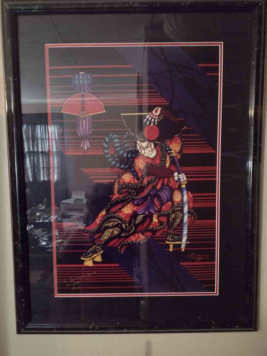 painting of Japanese Samurai