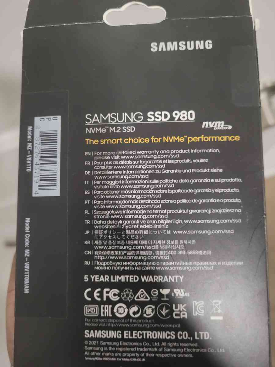 samsung  980 1tb internal gaming ssd pcie gen 3 x4 nvme