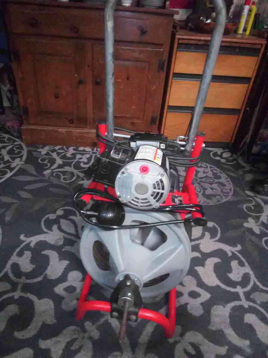 RIGID power snake with foot pedal switch used 1 time