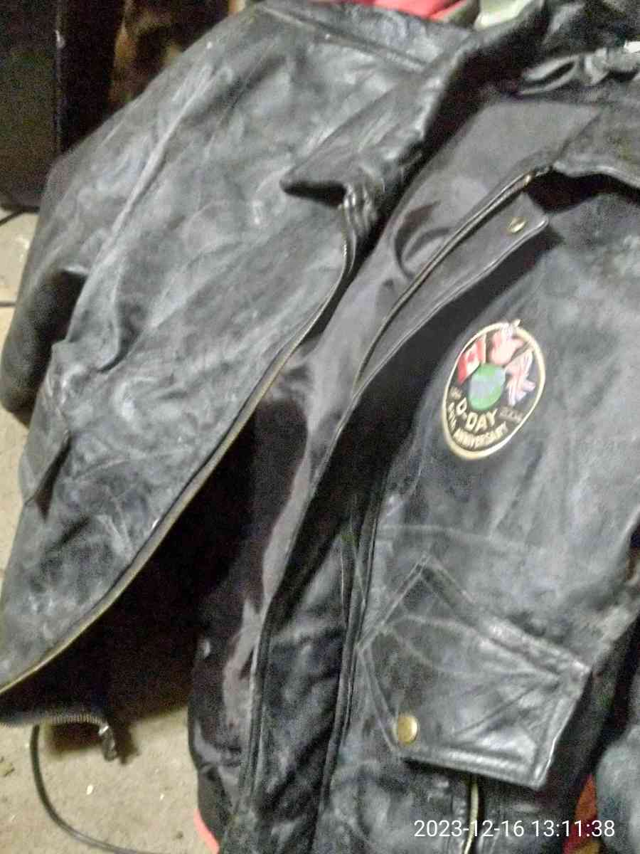 mans leather bomber jacket60 year anniversary