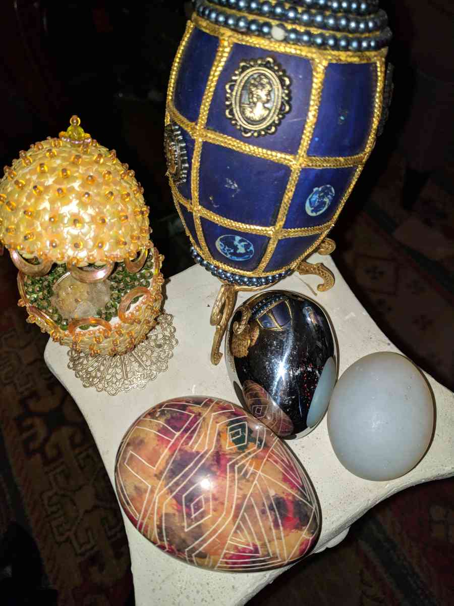 antique custom eggs vintage style