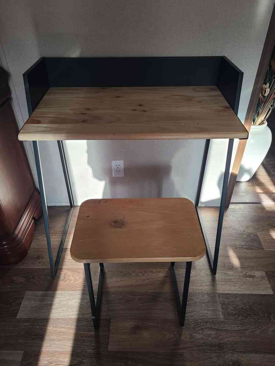 Desk Along With Stool