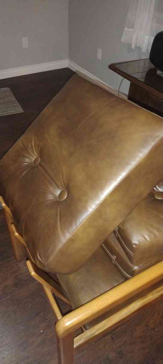 paoli brown leather armchair