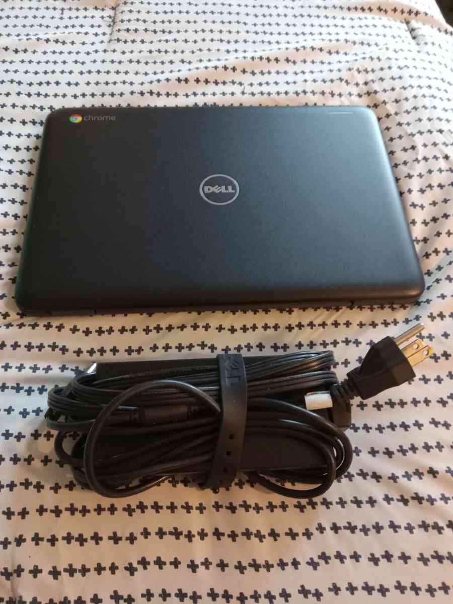Chromebook Dell Laptop with Charging Cable Cord