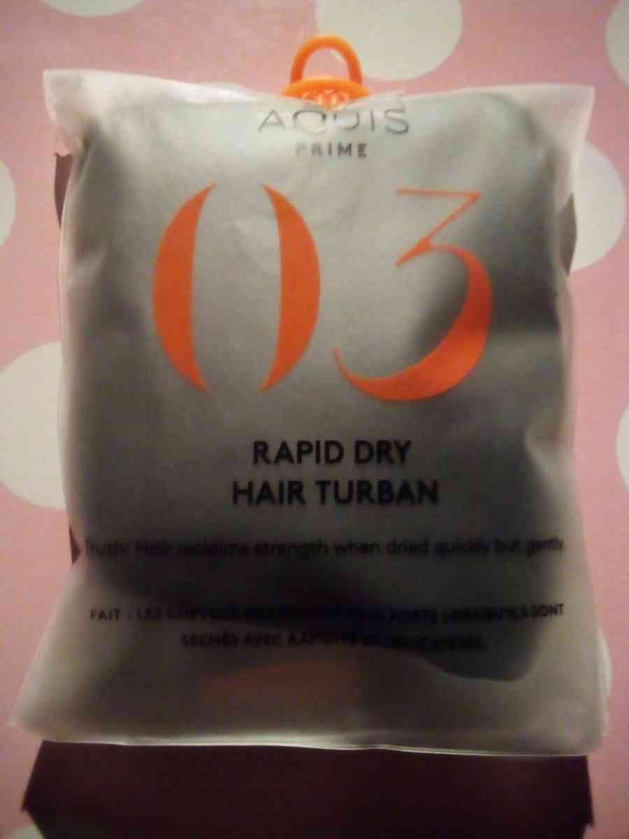 Aquis Prime Lisse Rapid Dry Hair Turban and Water Defense Pr