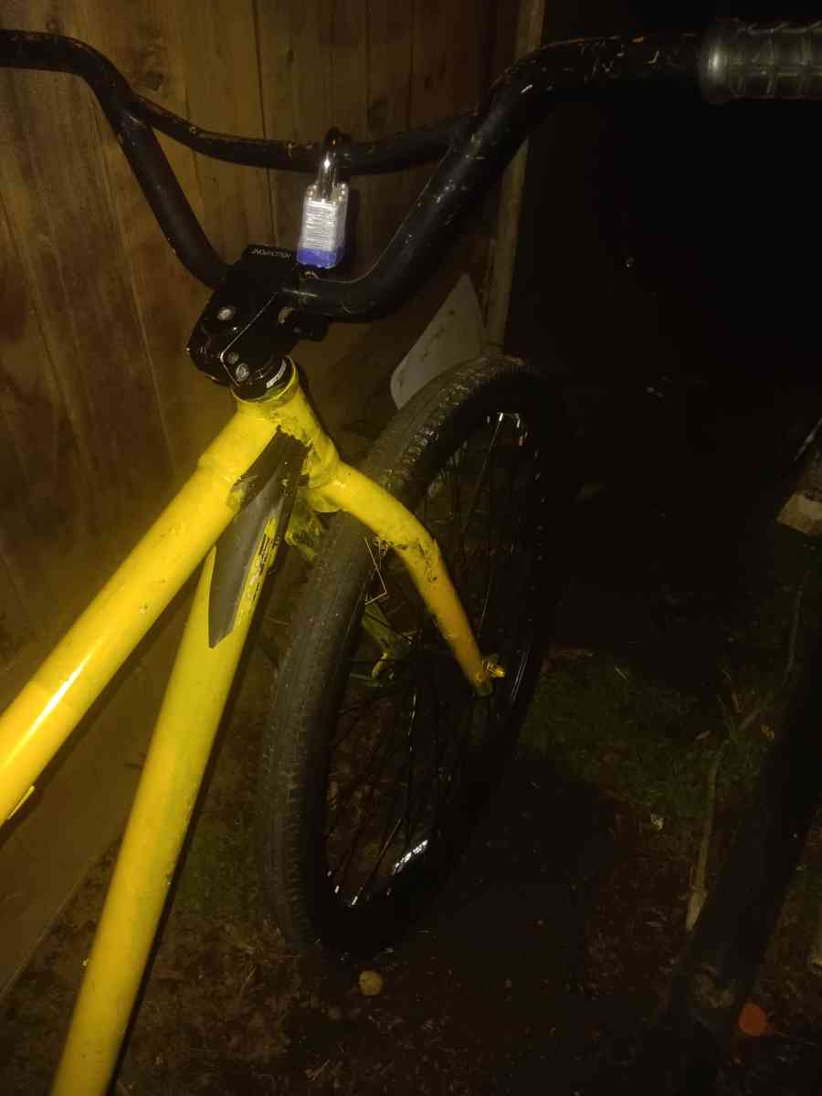 yellow BMX Bike sizes tires 29 in