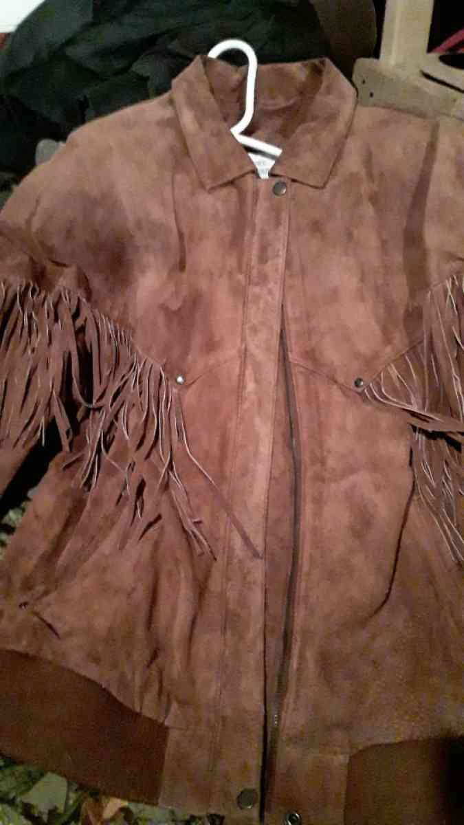 New brown fringe jacket