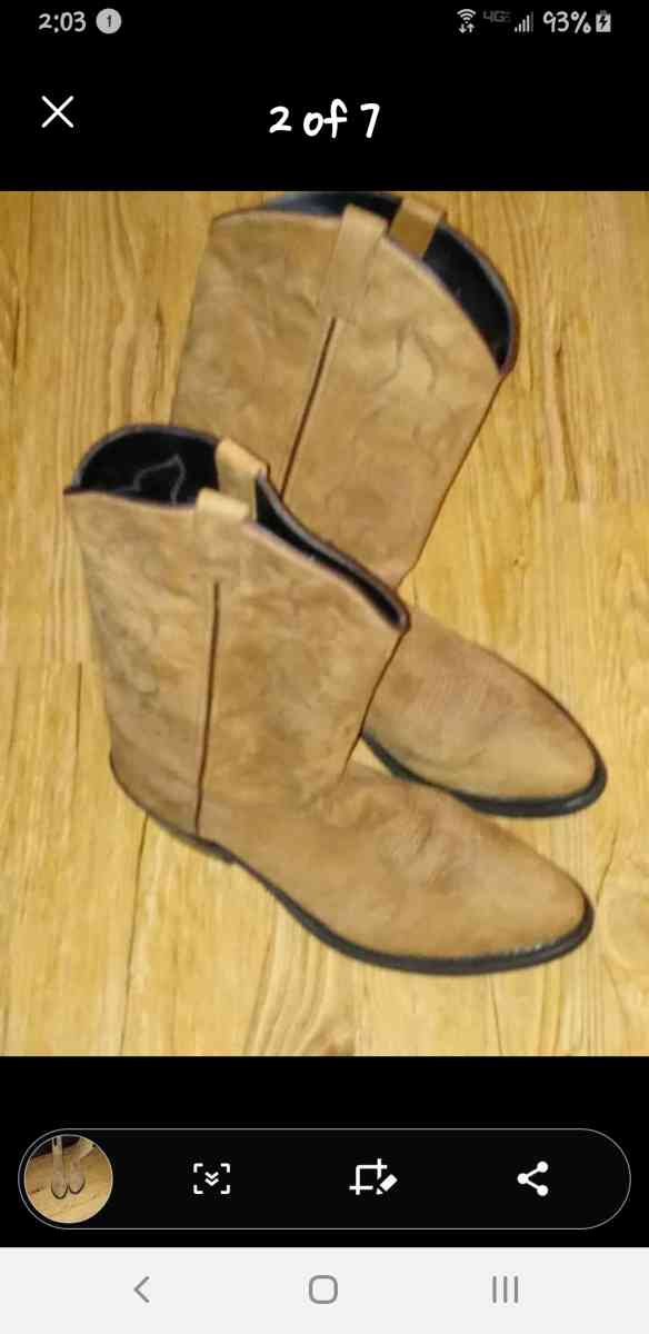 85obo Like New old western cowboy boots size 11EE