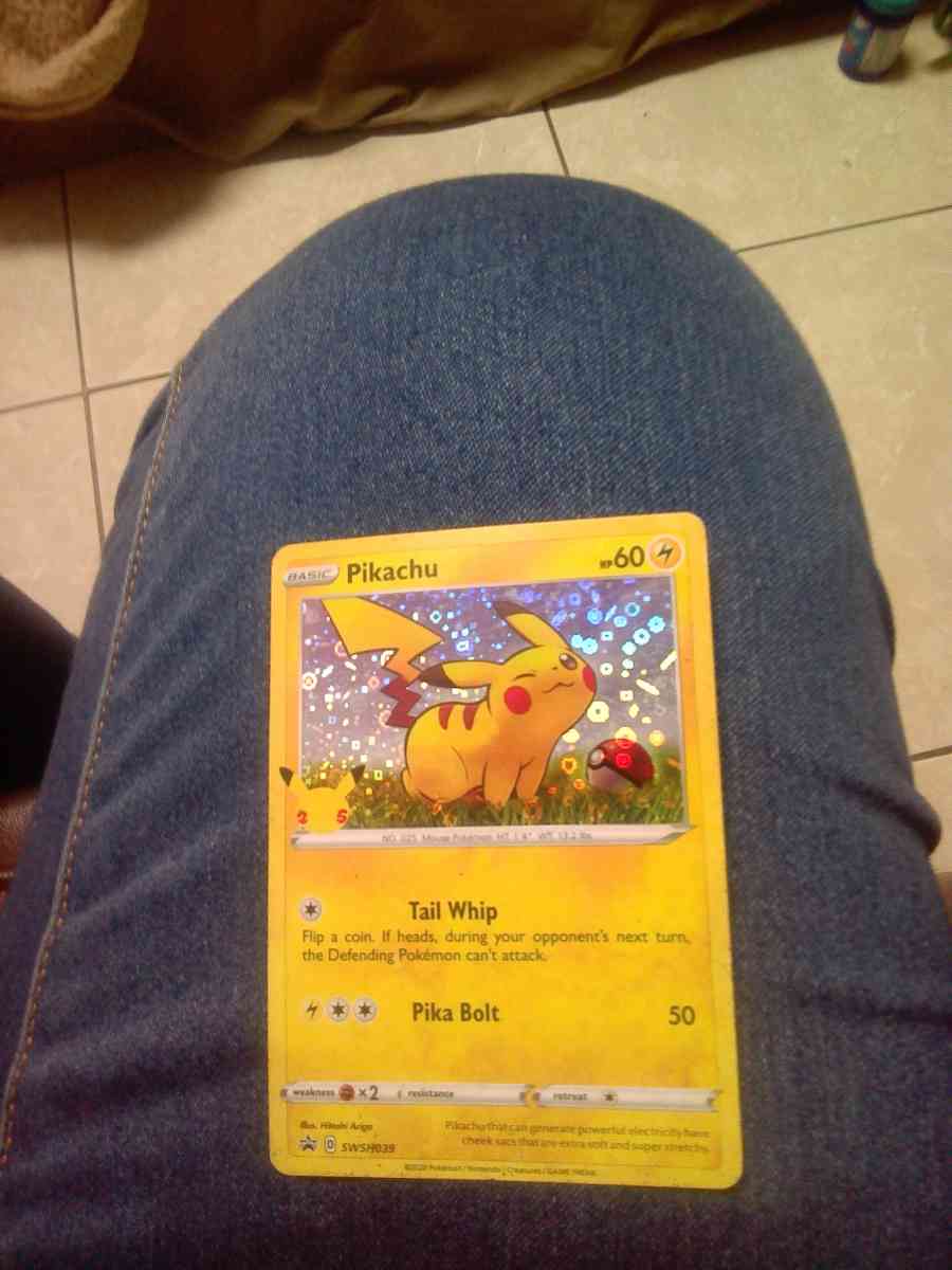 I have a Pikachu holographic card in perfect condition