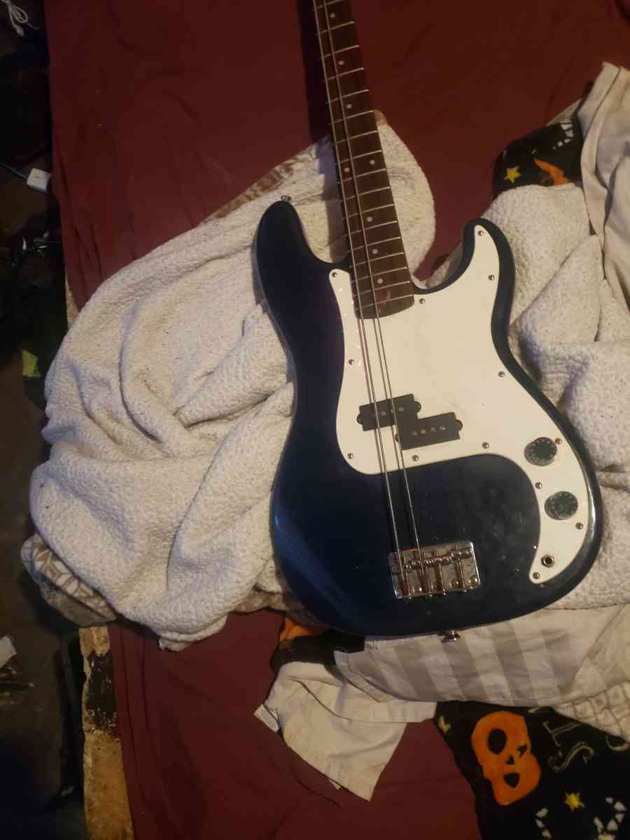 Squire electric bass guitar