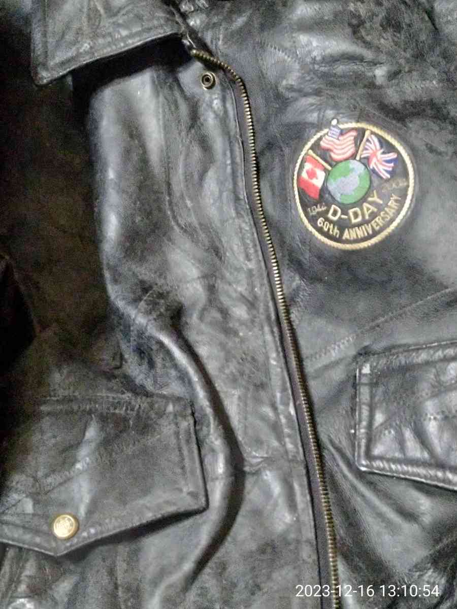 mans leather bomber jacket60 year anniversary