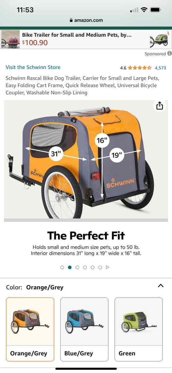 Schwinn dog trailer to attach to bike