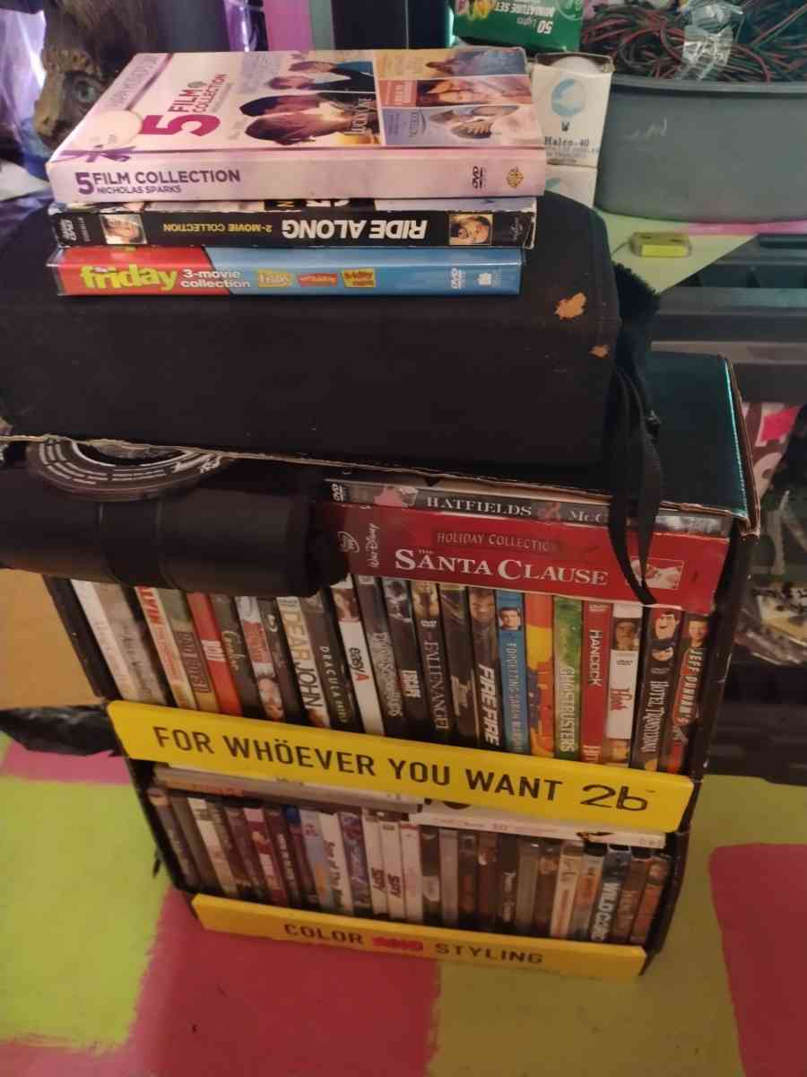 DVDs 200 of various movies and movie series