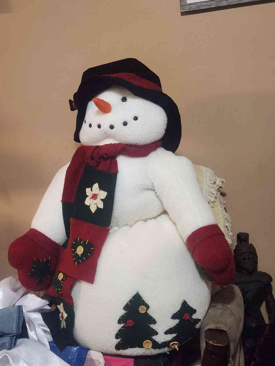 Vintage 3ft tall Snowman