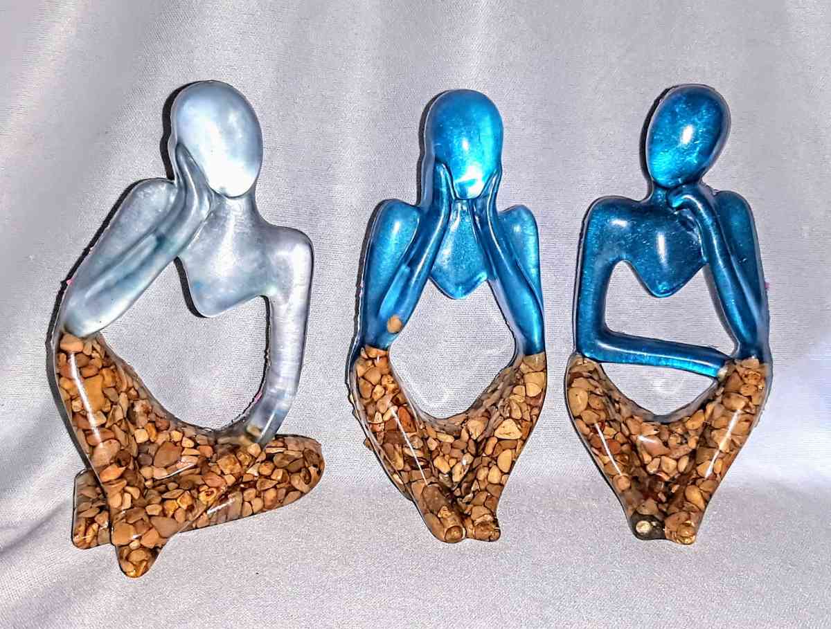 Grounded But Still Dreaming set of 3 abstract figures