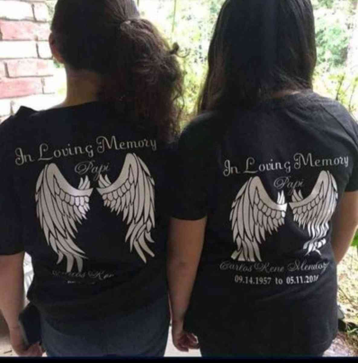 Funeral T shirts and other items