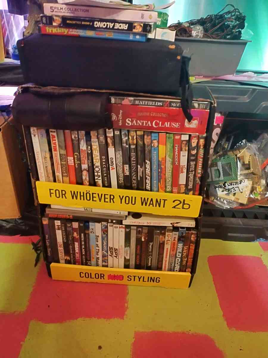 DVDs 200 of various movies and movie series