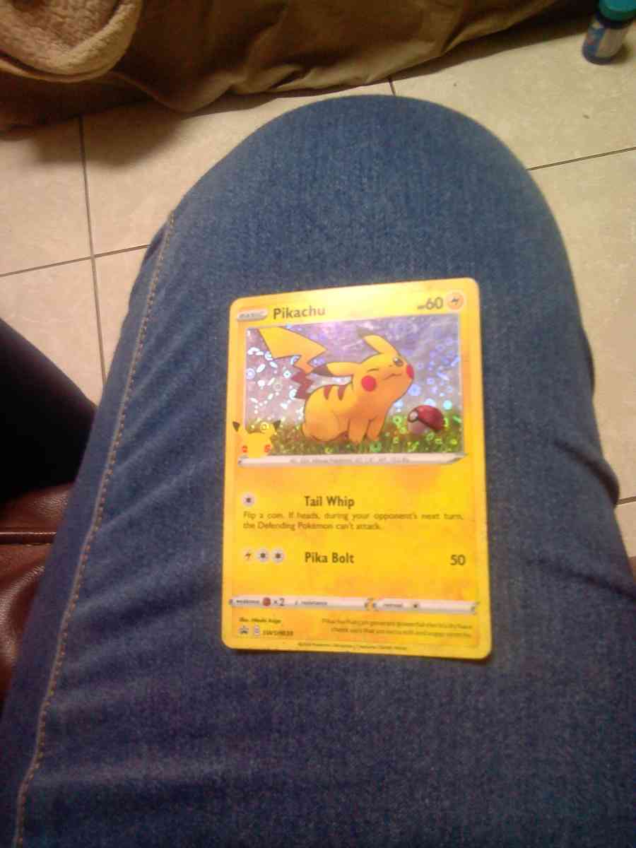 I have a Pikachu holographic card in perfect condition